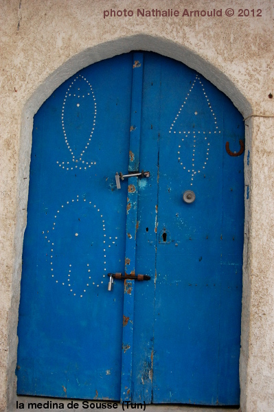 porte traditionnelle, Sousse, Tunisie