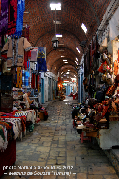 souk, medina de Sousse, Tunisie