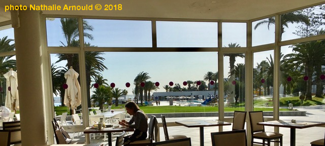 vue du restaurant de l'htel en Tunisie